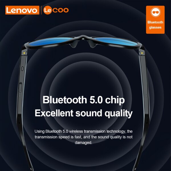 Lenovo Smart C8 Music Sunglasses HIFI headset Wireless Bluetooth 5.0 Headphone Driving Glasses earphone Call with HD MIC 2