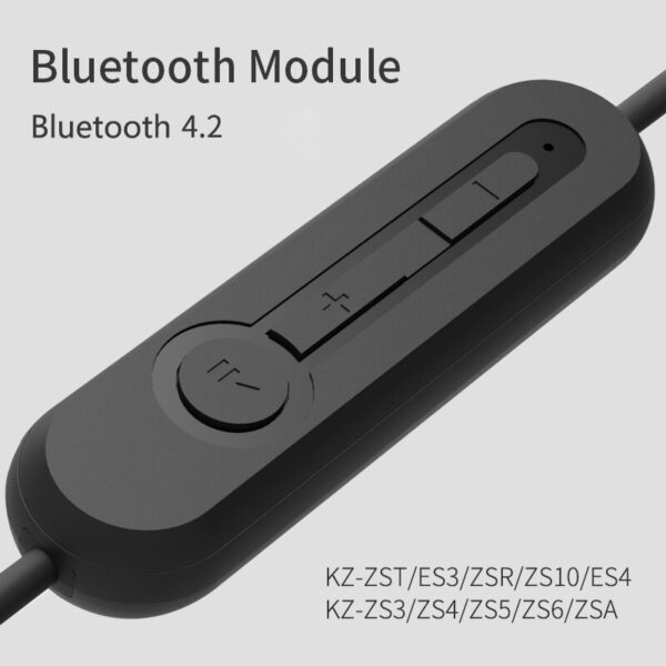 KZ Headset Cable Bluetooth 4.2 Module Upgrade Hi-fi Portable Ear Hanging Type Sports Earphones Cable For KZ ZST ZS10 EDX AS10 2